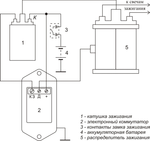 газ-53 схема электронного зажигания